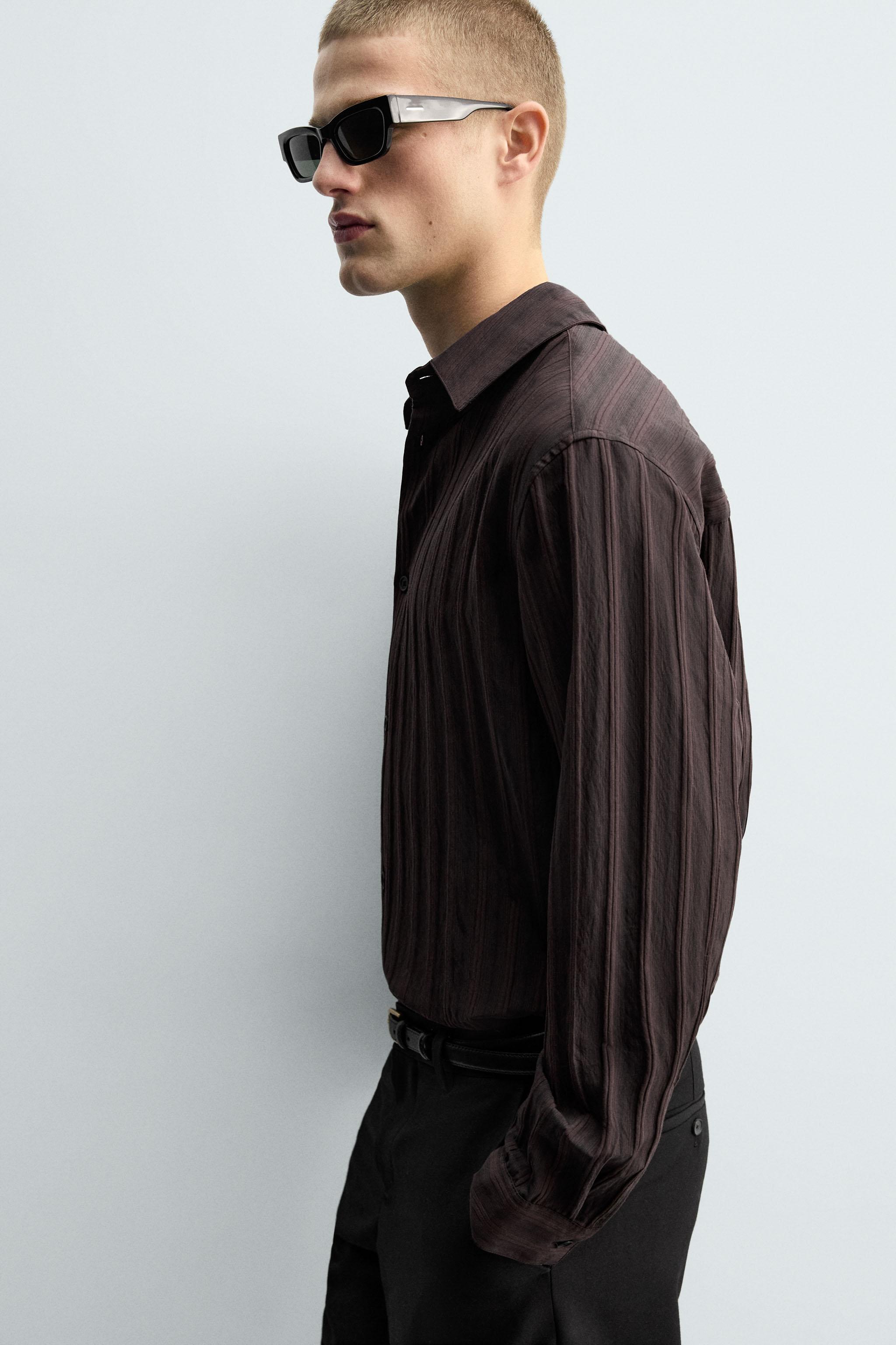 STRIPED JACQUARD SHIRT